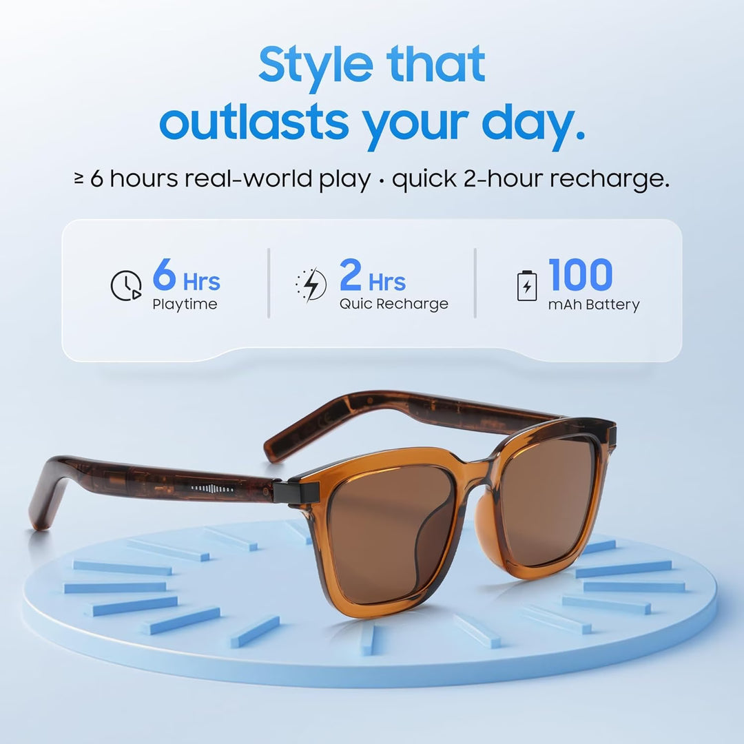 LIMU MotionSense Open-Ear Smart Glasses - Brown