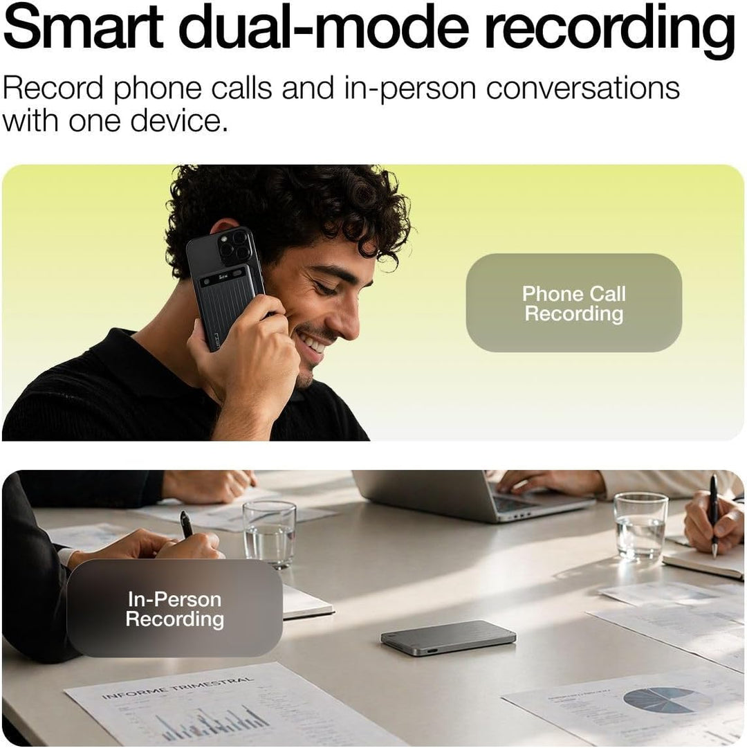 LIMU Metal - Compact AI Voice Recorder
