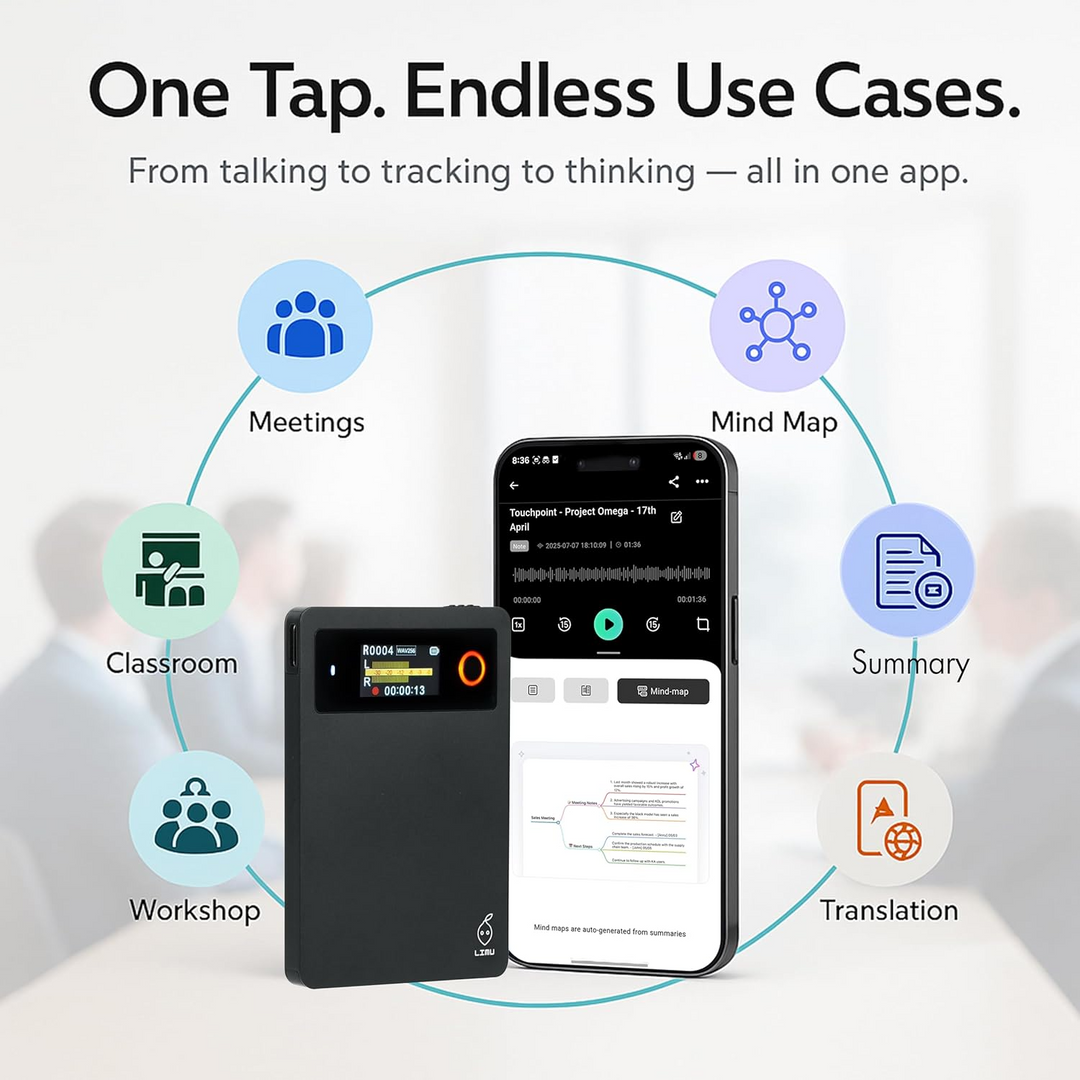 LIMU Pro Max - Flagship AI Voice Recorder
