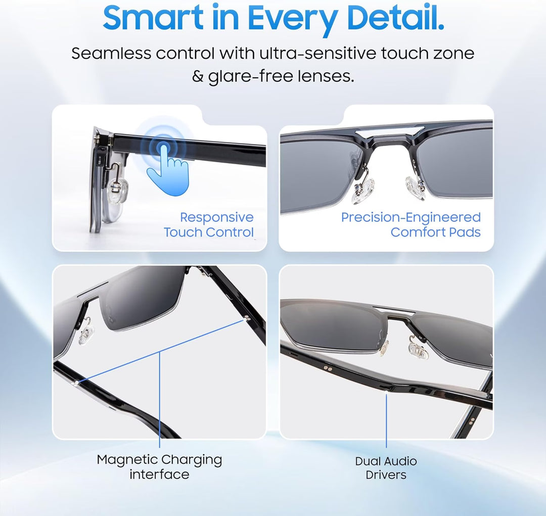 LIMU AlloyFlex Premium Smart Glasses