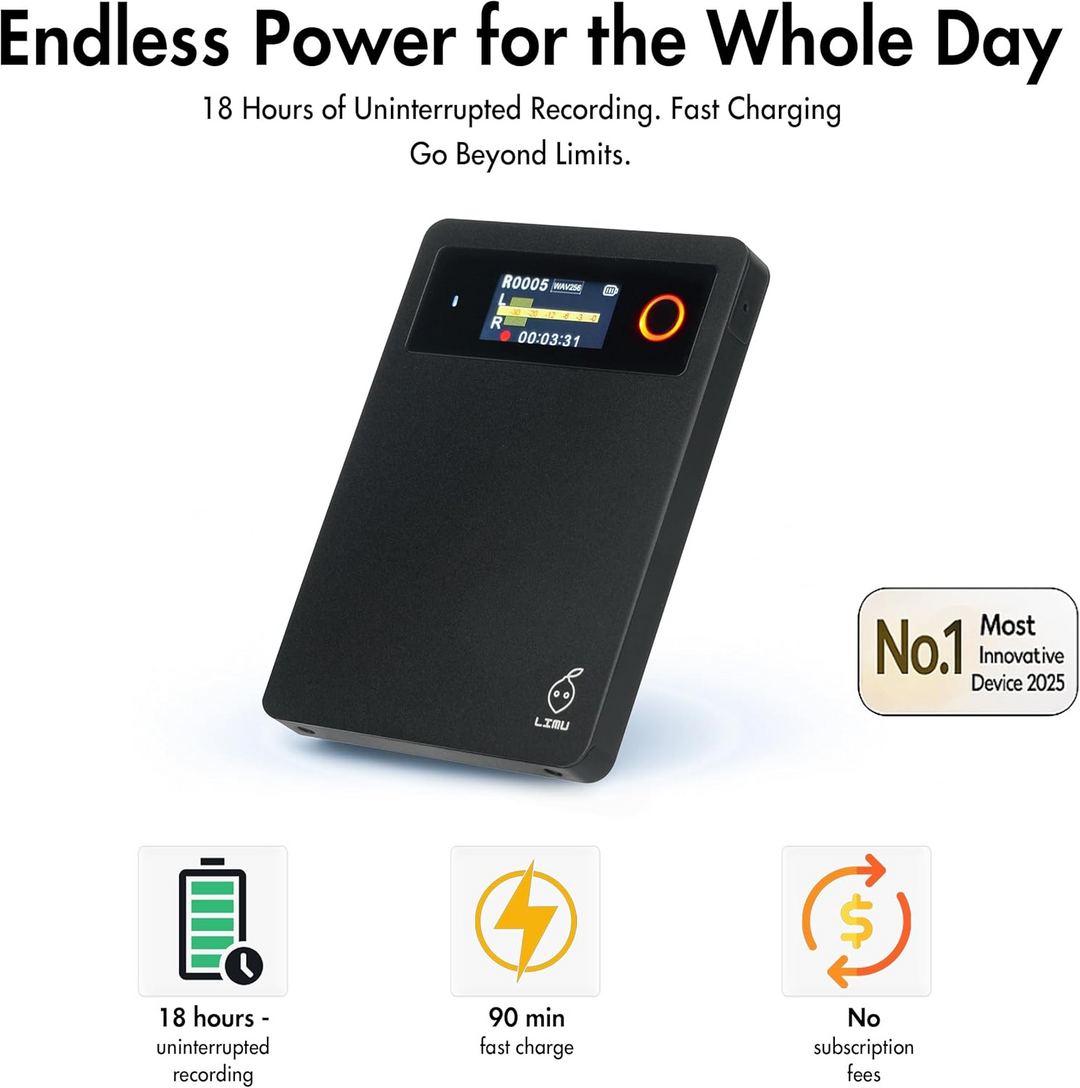 LIMU Pro Max - Flagship AI Voice Recorder