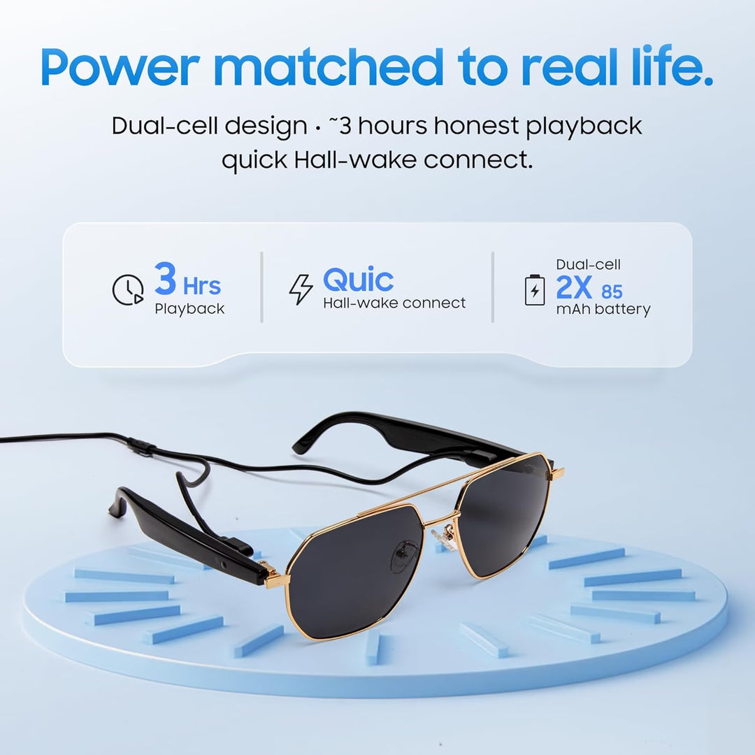 LIMU GoldFrame Classic Smart Sunglasses