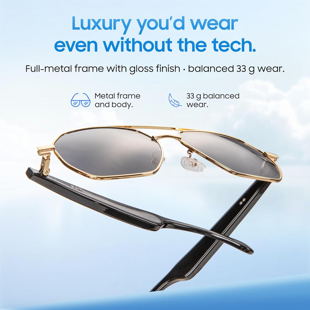 LIMU GoldFrame Classic Smart Sunglasses