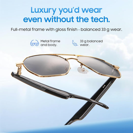 LIMU GoldFrame Classic Smart Sunglasses
