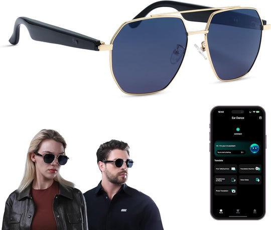 LIMU GoldFrame Classic Smart Sunglasses