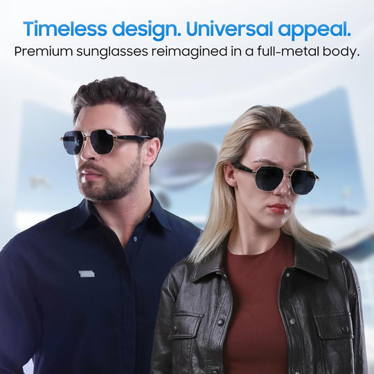 LIMU GoldFrame Classic Smart Sunglasses