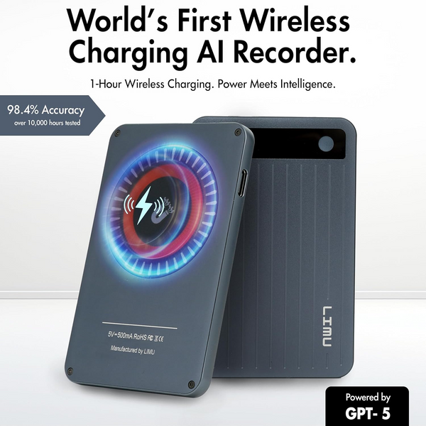 LIMU Metal - Compact AI Voice Recorder