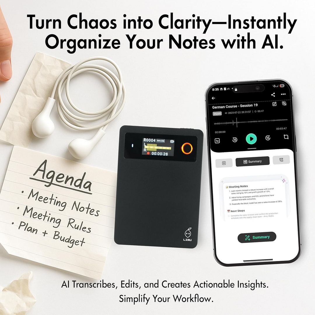 LIMU Pro Max - Flagship AI Voice Recorder