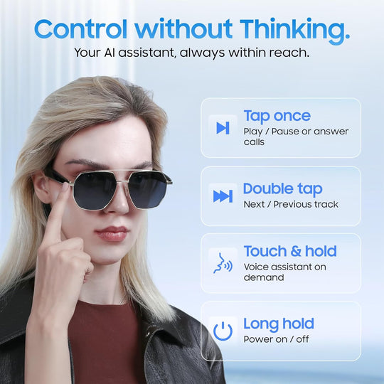 LIMU GoldFrame Classic Smart Sunglasses
