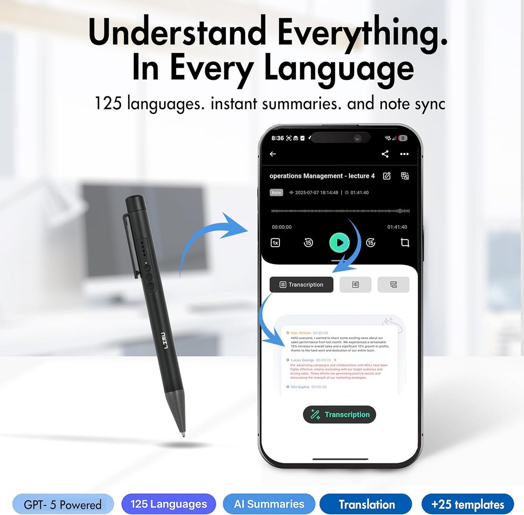 LIMU Executive Pen - Premium AI Recorder