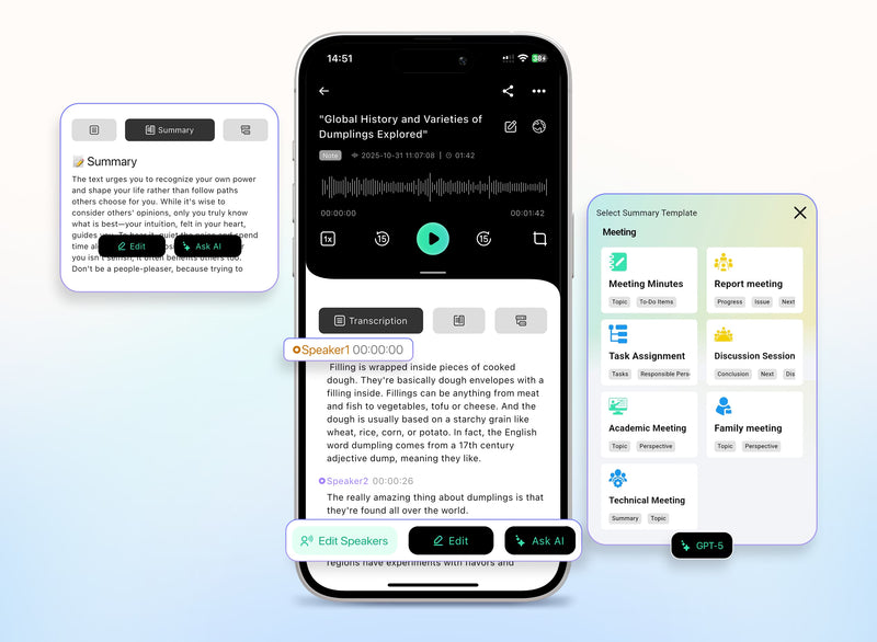 Guide the output while the conversation is still live.